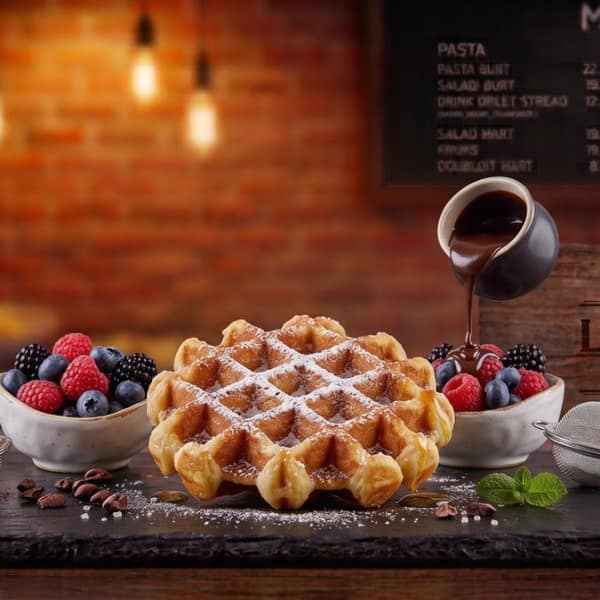 Meyveli Waffle